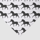 Papier Mousseline Silhouette d'impression noir et gris Zebra (Détail)