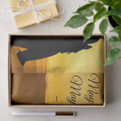 Papier Mousseline Silhouette du Cheval de Bienheureux Cowboy (Cadeau)