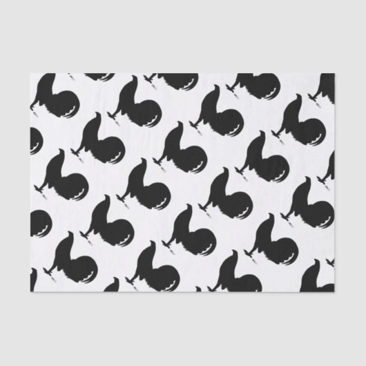 Papier Mousseline Silhouette du coq Gamecock (Recto)