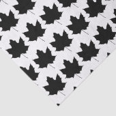 Papier Mousseline Silhouette d'une feuille d'érable (Détail)