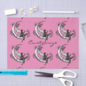 Papier Mousseline Silhouette Fée Lune Thunder_Cove (Artisanat)