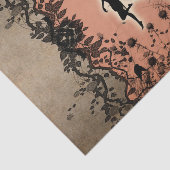 Papier Mousseline Silhouette féerique mignonne avec l'éclat (Détail)