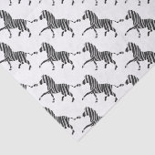 Papier Mousseline Silhouette noir et gris clair Zebra (Détail)
