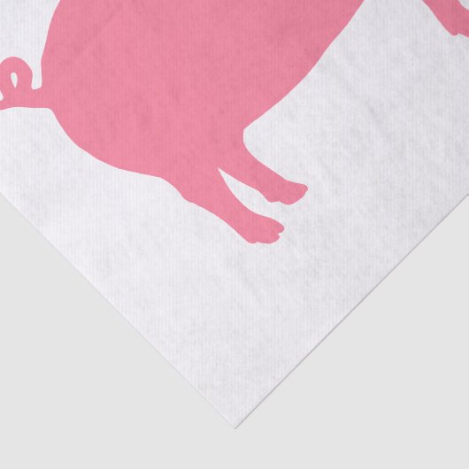 Papier Mousseline Silhouette rose de porc (Détail)