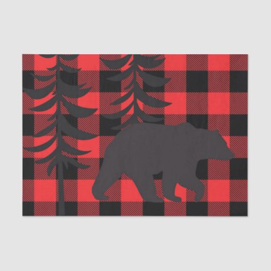 Papier Mousseline Silhouette rouge à oreille noire (Recto)