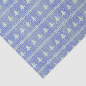 Papier Mousseline Silhouette Vacances Arbres Motifs Bleu (Détail)