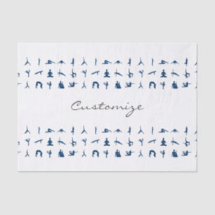 Papier Mousseline Silhouette Yoga Pose Thunder_Cove