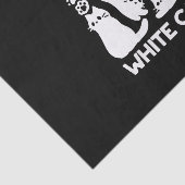 Papier Mousseline Silhouettes de chaton blanc - Design Feline mignon (Détail)