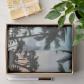 Papier Mousseline Silhouettes de palmier (Cadeau)