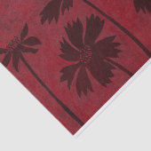 Papier Mousseline Silhouettes en tête de fleurs sur Arrière - plan C (Détail)