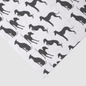 Papier Mousseline Silhouettes italiennes Greyhound (Détail)