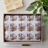 Papier Mousseline Silly Père Noël et son renne (Cadeau)