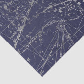 Papier Mousseline Silver Galaxy Star Map Series Design 10 (Détail)