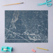 Papier Mousseline Silver Galaxy Star Map Series Design 12 (Artisanat)