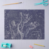 Papier Mousseline Silver Galaxy Star Map Series Design 8 (Artisanat)