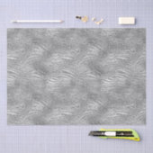 Papier Mousseline Silver Glitz Zebra Print (Artisanat)