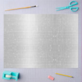 Papier Mousseline Silver Métallurgie Huile Blanche Neige Noël (Artisanat)