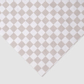Papier Mousseline Simple À damiers rétro Motif beige (Détail)