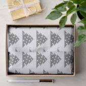 Papier Mousseline Simple blanc gris sapin de Noël Patten Holiday (Cadeau)