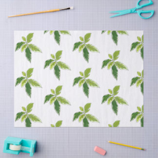 Papier Mousseline Simple Botanique
