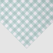 Papier Mousseline Simple Classic Sage Green En vichy Check Motif (Détail)