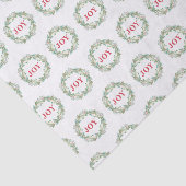 Papier Mousseline Simple élégante Wreath Joie moderne Noël (Détail)