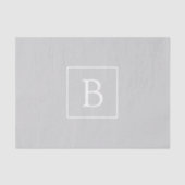 Papier Mousseline Simple Light Grey monogram (Recto)