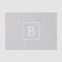 Simple Light Grey monogram