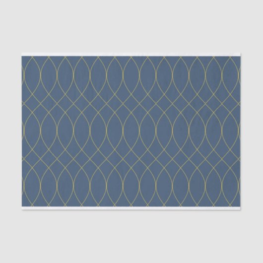 Papier Mousseline Simple, moderne, cool, tendance courbe, lignes ond (Recto)