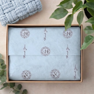 Papier Mousseline Simple Moderne Minimaliste Bleu Clair