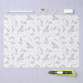 Papier Mousseline Simple Motif Botanique Élégant Boho Grass (Artisanat)