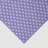 Papier Mousseline Simple Motif de flocon de neige violet et blanc (Détail)
