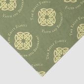 Papier Mousseline Simple Personnalisé Croix Celtique Minimaliste Ver (Détail)