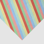 Papier Mousseline Simple rayures colorées de Noël (Détail)