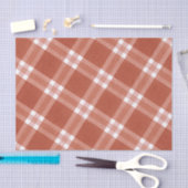 Papier Mousseline Simple Rustique rouge et blanc Motif Noël  (Artisanat)