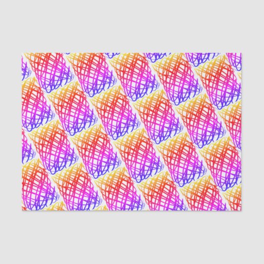 Papier Mousseline Simple Scribble | Filtre Ipanema | Half Drop | (Recto)