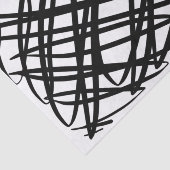 Papier Mousseline Simple Scribble | Noir | (Détail)