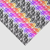 Papier Mousseline Simple Scribble | Os à hareng | Tourner | (Détail)