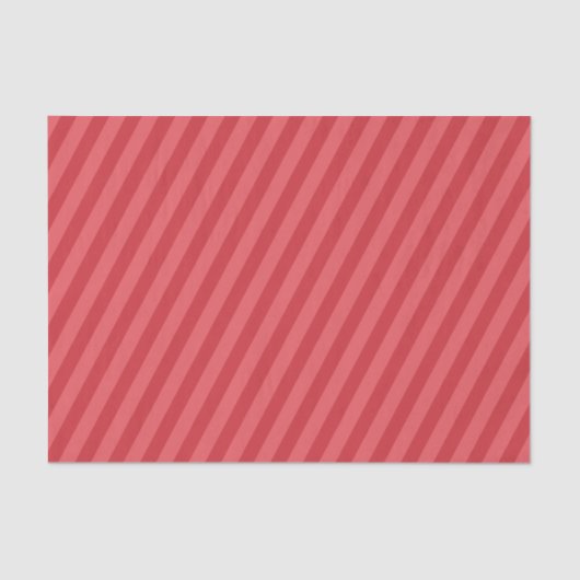 Papier Mousseline Simple Whimsical mignon Festif Rouge rayé Amusant (Recto)