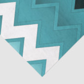 Papier Mousseline Simplement ZigZag - Turquoise (Détail)