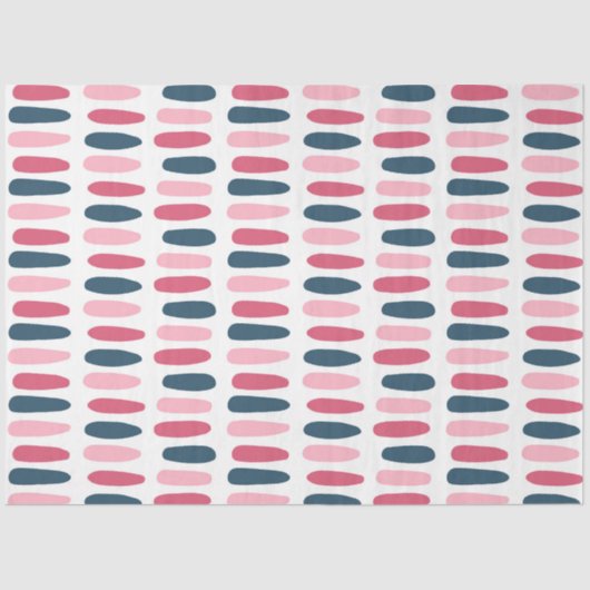 Papier Mousseline Simples marques viva magenta motif (Recto)