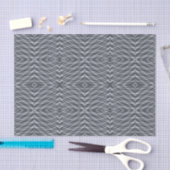 Papier Mousseline Sine Wave Pulse Signal moderne Art Abstrait Design (Artisanat)