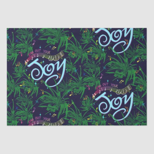 Papier Mousseline Sing Out Your Joy! Medium Gift Bag (Recto)