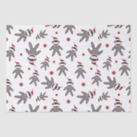 Singe de choq portant le chapeau de Noël Motif de 