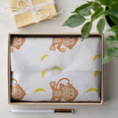 Papier Mousseline Singe et bananes (Cadeau)