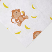 Papier Mousseline Singe et bananes (Détail)