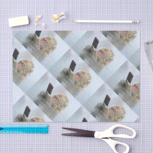 Papier Mousseline singe sur un écran (Artisanat)