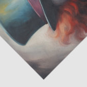 Papier Mousseline Sinister Grin : Découpage clown effrayant (Détail)