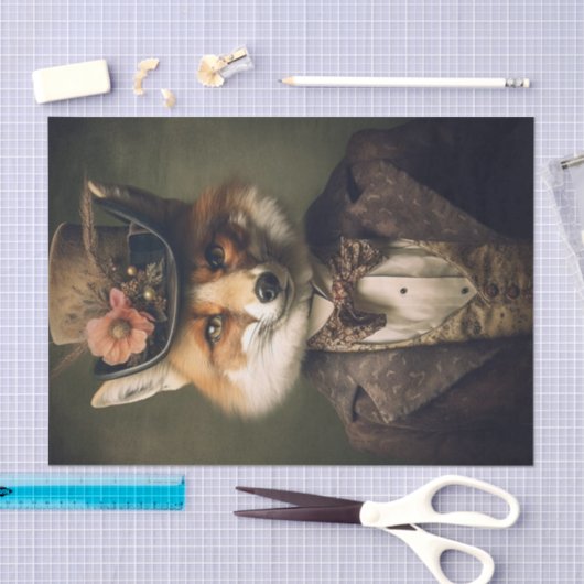 Papier Mousseline Sir Foxy1 (Artisanat)