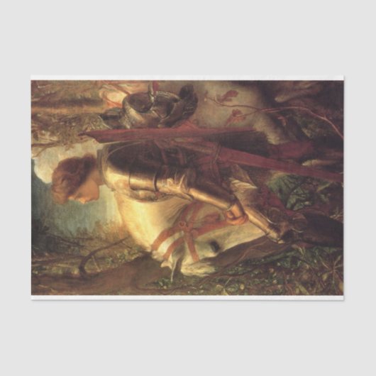 Papier Mousseline Sir Galahad (par George Frederick Watts) (Recto)